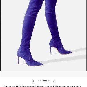 Stuart Weitzman Women's Heeled Boots in Vibrant Purple